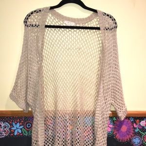 MESH CARDIGAN